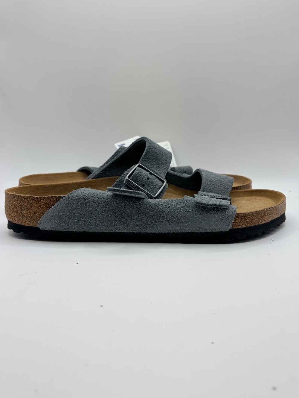 Birkenstock Arizona Soft Footbed Suede Leather Sandals Size 42 Gray - Picture 5 of 7